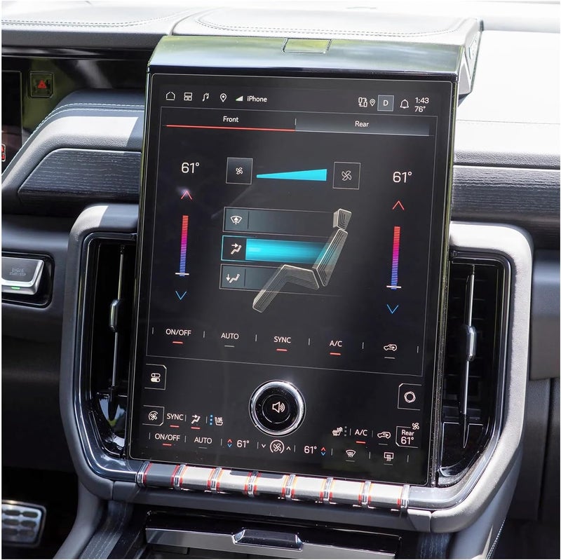 BSTW حامي شاشة GMC Yukon 2025 غير لامع لـ Yukon XL Elevation/AT4 Ultimate/Denali/Denali Ultimate بحجم 16.8 بوصة - ملحقات زجاج مقسى مضاد للتوهج - Image 1